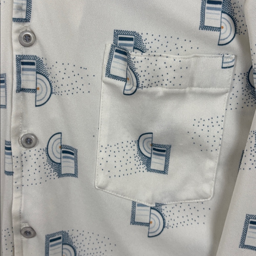 Vintage 1970's polyester shirt - Picture 4 of 6